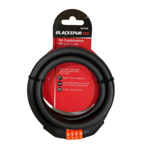 Blackspur 1m Combination Bicycle Lock