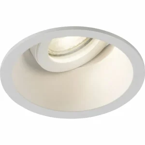 Knightsbridge Dipa Single Tilt Round Anti-Glare Downlight White