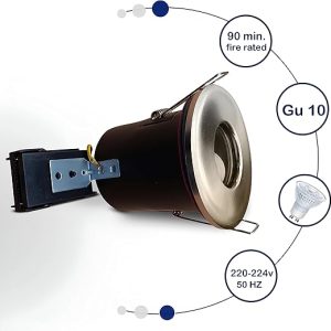 BRIGHTEX GU10 Holder Downlight IP65 Brushed Chrome
