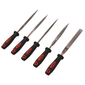 5 Piece 100mm 4" Diamond File Set