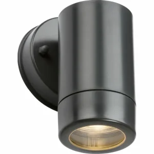 EAMON - 230V IP54 GU10 Polycarbonate Single Wall Light - Anthracite