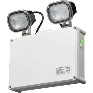 230V IP65 2 x 3W LED Twin Emergency Spotlight - Self Test