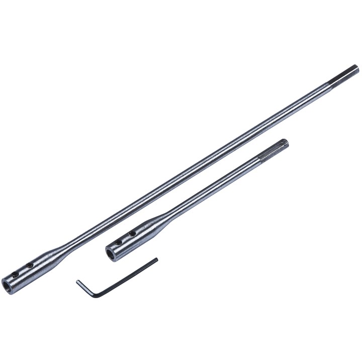 3 Piece Flat Wood Bit Extension Bar Set