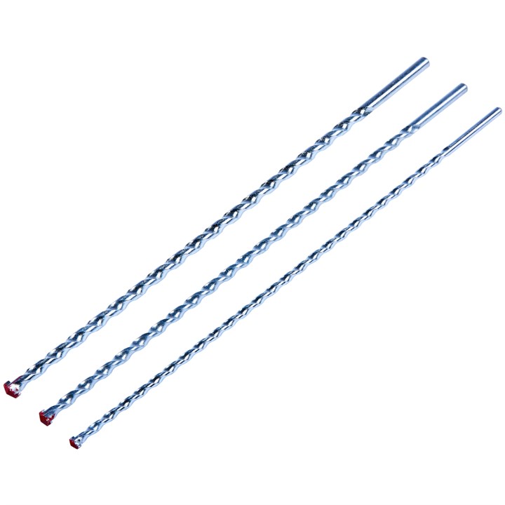 3 Piece 400mm masonry drill bit set