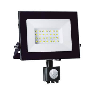 FL30WPIR LED Floodlight with PIR - 30W, 3065lm, 4000k, IP44