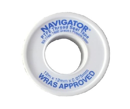 PTFE Tape 12mm X 12m WRC Approved