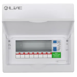 10 Module Metal Clad Consumer Unit c/w 63A RCD