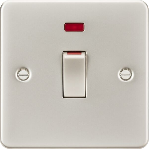45A DP Switch with Neon (1G Size) - Pearl