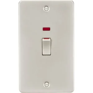 45A DP Switch with Neon (2G Size) - Pearl