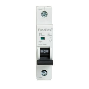 FuseBox MT06B061 6A 6kA B-Curve 1 Pole MCB