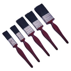 5 Piece no bristle loss paint brush set