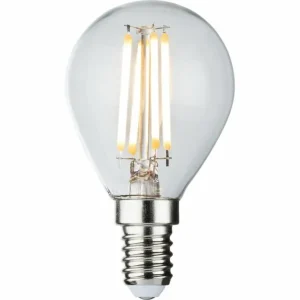 230V 4W LED SES Clear Golf Ball Filament Lamp 2700K Dimmable