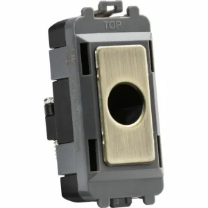 Flex Outlet Module (Up to 10mm) - Antique Brass
