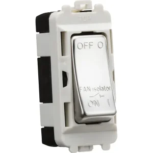 10A Fan Isolator Module - Polished Chrome