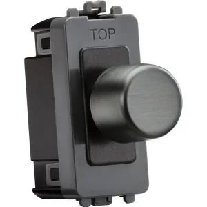 6A 1G 2-way Dummy Dimmer Module - Smoked Bronze