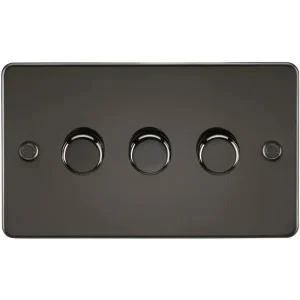 3G 2-Way 10-200W (5-150W LED) Intelligent Dimmer - Gunmetal