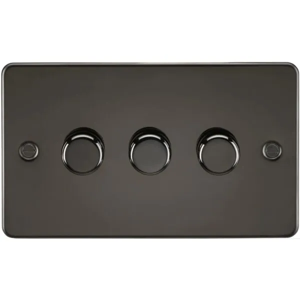 3G 2-Way 10-200W (5-150W LED) Intelligent Dimmer - Gunmetal
