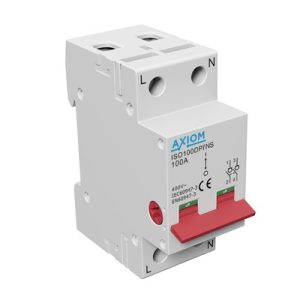 ISO100DP/NS 100Amp Isolator 2 P (Bigger Screw Heads)