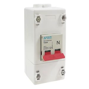 ISO100SAF 100A Double Pole Isolator Safety Enclosure With ISO100DP/NS