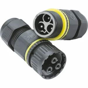 JB0011 IP68 16A Plug and Socket Cable Connector (3-Pole)