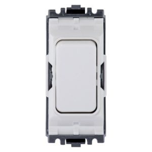 MK K4893WHI Intermediate Grid Switch Module 20A Single Pole Grid Plus White