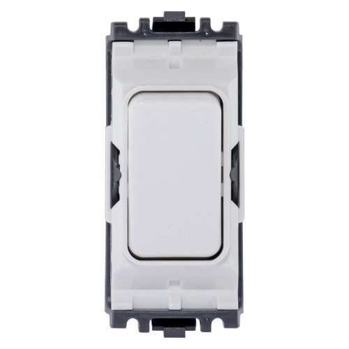 MK K4893WHI Intermediate Grid Switch Module 20A Single Pole Grid Plus White