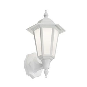 230V IP54 8W LED Wall Lantern - White