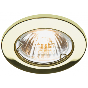 L02B1 IP20 12V 50W Max. L/V Brass Downlight With Bridge