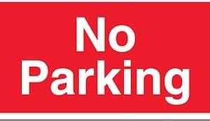 4124 JL Tin Plate " NO PARKING" Sign
