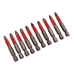 L2360 10 Piece 50mm Non-Slip Pozi Drive Bit Set