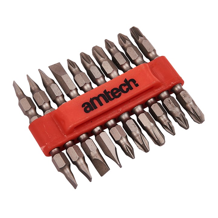 10 Piece double ended power bit set