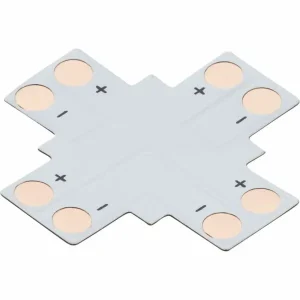 12V / 24V LED Flex 4-Way X-Connector - Single Colour