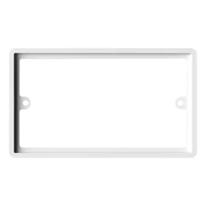 2 Gang Rounded Spacer – White