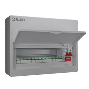 16 Module Metal Cons Unit 100A M/S + 20/40KA DP Surge Device