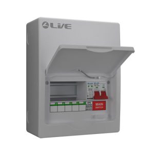 8 Module Metal Consumer Unit 100A M/S + 20/40KA DP Surge Device