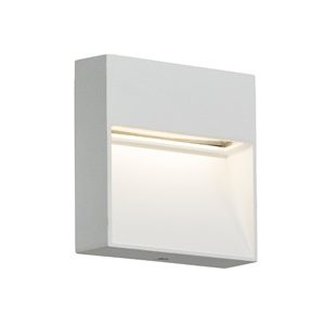 230V IP44 3W LED Square Wall /Guide light - White