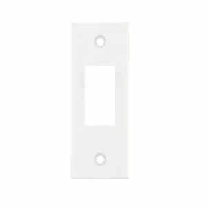 M-8G Square White 1 Aperture Square Modular Architrave Front Plate