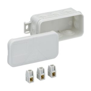 MINI25IST Spelsburg Junction Box Mini Grey IP55 Including 3 Terminal 89 X 43 X 37mm