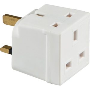 1350 13A 2-Way Mains Unfused Adaptor