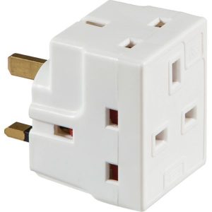 1375 13A 3-Way Mains Fused Adaptor