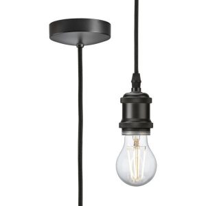 8271LSB 1.8m E27 Vintage Pendant Set - Smoked Bronze