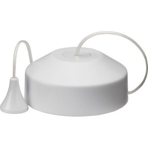 8301MW 1-Way 10-150W (5-100W LED) Trailing Edge Pull Cord Dimmer Switch - Matt White