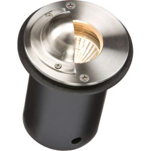 CAPWGU IP65 230V Round Stainless Steel Walkover Ground Light with Half-Lip Cover