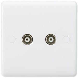 CU0110 Twin TV Outlet (Non-Isolated)