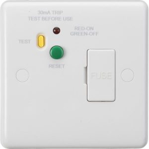 CU6RCD 13A RCD Fused Spur Unit (Type A) - 30mA