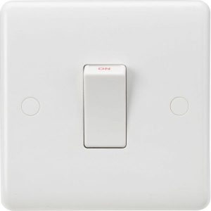 CU8331W 45A DP Switch (1G size) - White Rocker
