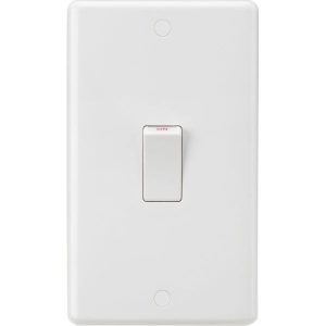 CU8332W 45A DP Switch (2G size) - White Rocker