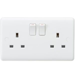 13A 2G DP Switched Socket with Twin Earths - ASTA Approved
