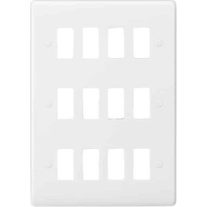CUG12 12G Curved Edge Grid Faceplate