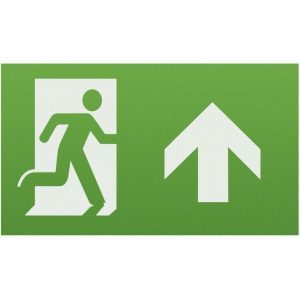 EMEXITL2 Running Man Legend (Kit Ff 2) With Upward Facing Arrow For EMEXIT / EMLREC / EMLSUS / EMXST